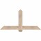 Ekena Millwork Eugene Smooth Timber Gable Bracket, Douglas Fir, 60"W x 30"H x 3 1/2"D x 5 1/2"F, 12/12 Pitch GBW060X30X0406EUG00SDF - alternate 1